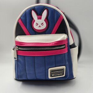 Loungefly Overwatch D.Va Gamer Bunny Rabbit Mini Backpack - RARE GAMER BAG